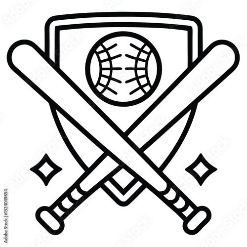Baseball day vector illustration icon elements symbols