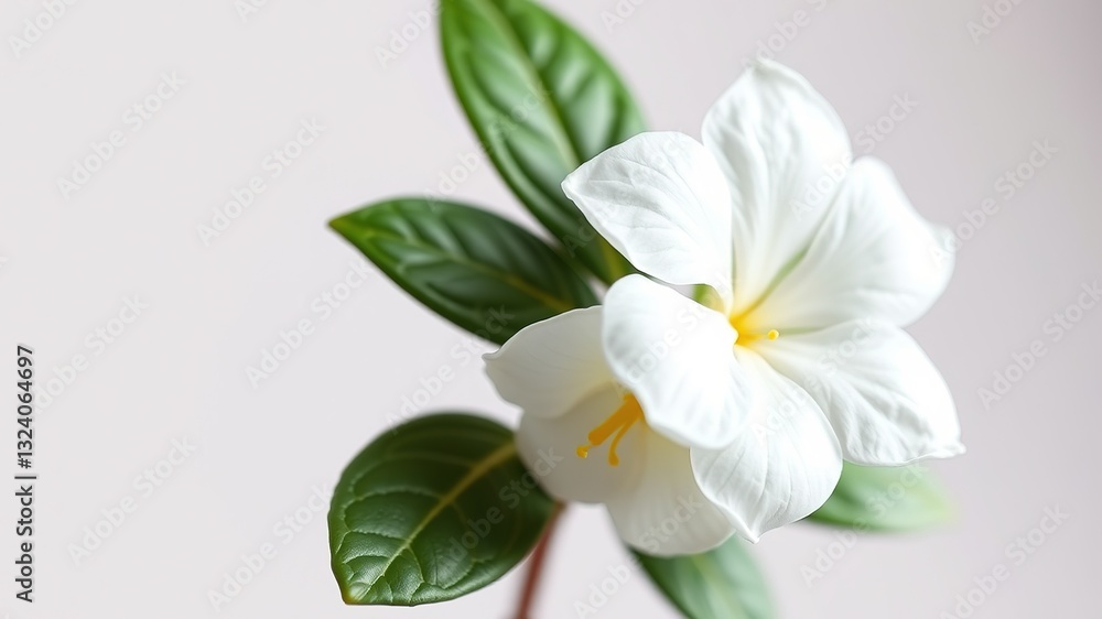 Fototapeta premium Delicate Primrose Jasmine Bloom, Natural Beauty
