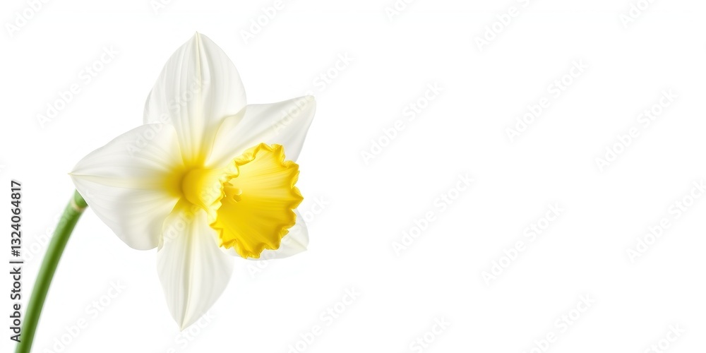 Obraz premium Delicate White Daffodil, Springtime Elegance