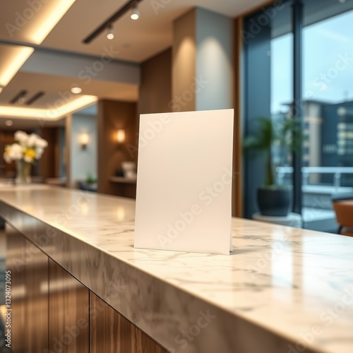 Hotel Concierge Desk Brochure Mockup