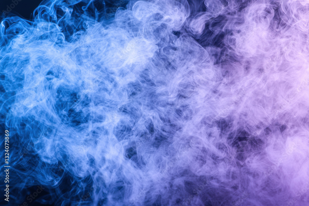 A mesmerizing swirl of colorful smoke in blue and purple tones. A mesmerizing swirl of colorful smoke in blue and purple tones.