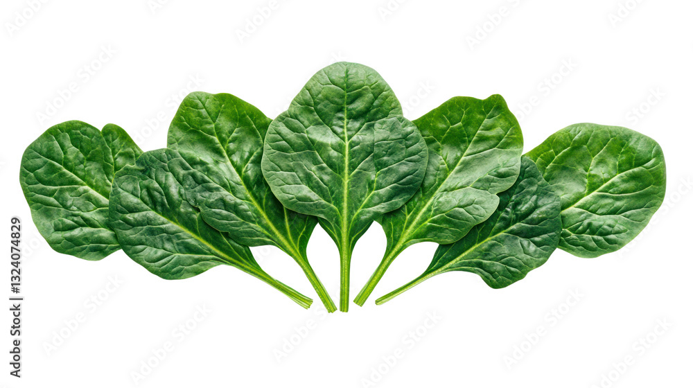 Fresh spinach leaves arranged elegantly on a white background, perfect for healthy eating concepts, recipes, and nutrition-related designs. Fresh spinach leaves arranged elegantly on a white background, perfect for healthy eating concepts, recipes, and nutrition-related designs.