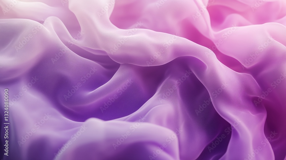 Obraz premium A smooth gradient background transitioning from deep purple to light lavender with soft glowing effects