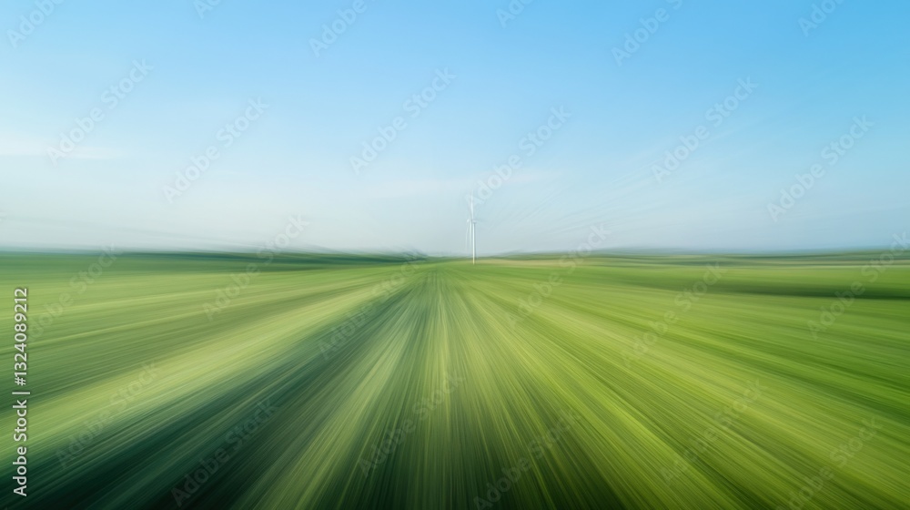 Obraz premium Blurred field, horizon