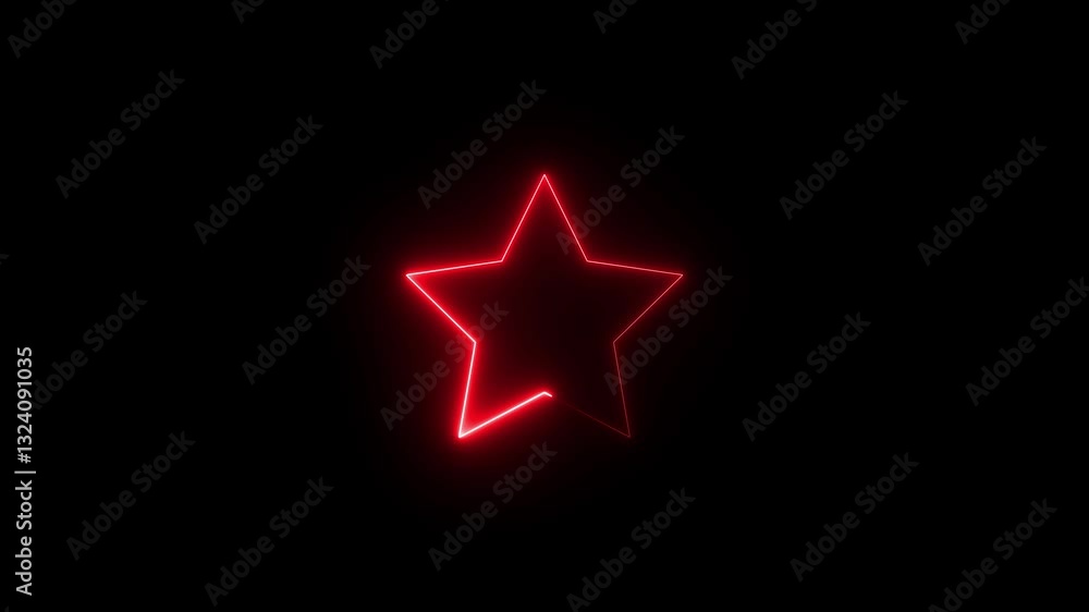 Neon glowing glow color star shape Neon Line Star Shape Drawn on with Full Loop-Ready Rotation Plus Flashing Grid Pattern Loop broadcast colourful lighting for billboard fluorescent display in retro Neon glowing glow color star shape Neon Line Star Shape Drawn on with Full Loop-Ready Rotation Plus Flashing Grid Pattern Loop broadcast colourful lighting for billboard fluorescent display in retro