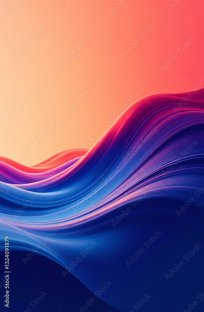 Fototapeta premium Abstract line background. Minimalist cover template.