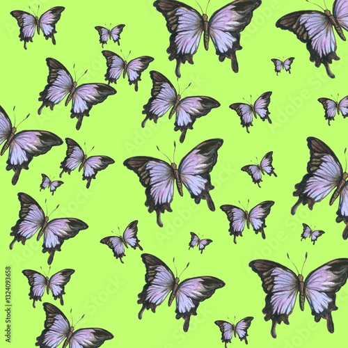 Design a cute butterfly background image. 