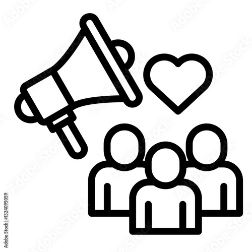 Public Relations  Icon Element For Design	