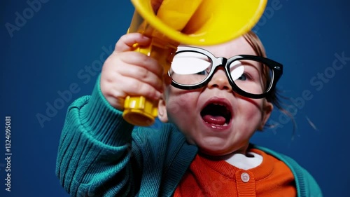 Wallpaper Mural The Child with Megaphone Torontodigital.ca