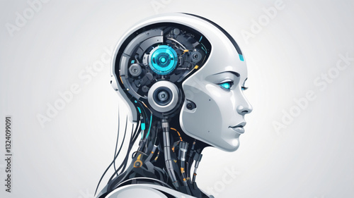 Advanced Cybernetic Humanoid with AI Integration