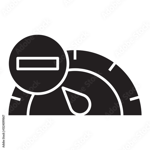 Negative vector icon
