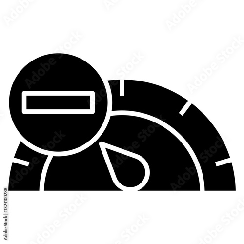 Negative vector icon
