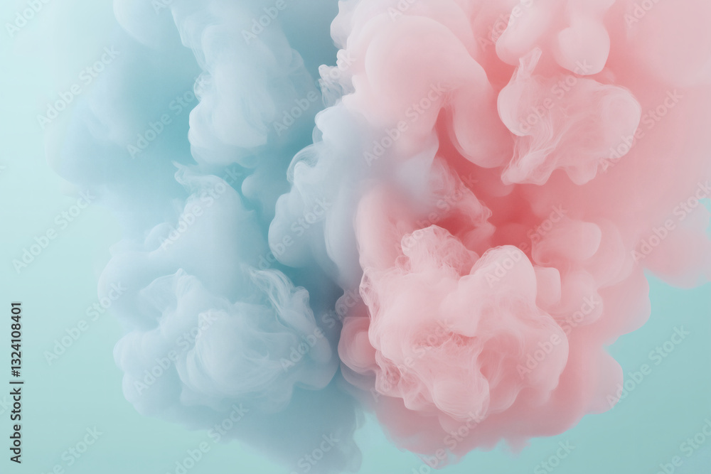 Fototapeta premium Pastel Cloud Collision