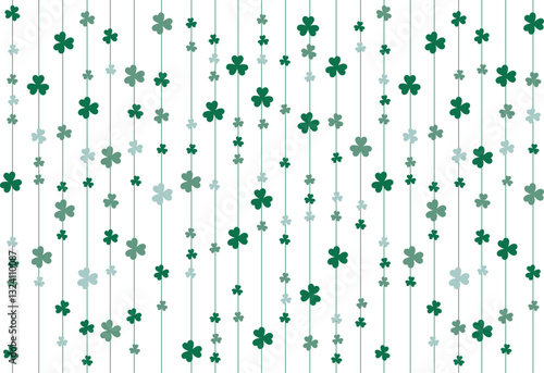 Seamless clover pattern for st Patrick's day vector illustration