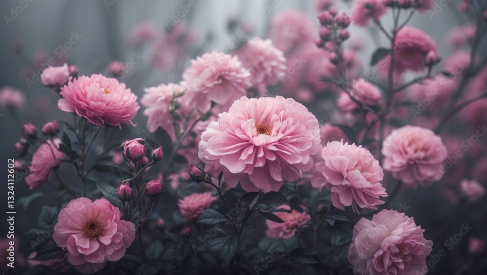 Floral design featuring pink blossoms. Floral design featuring pink blossoms.