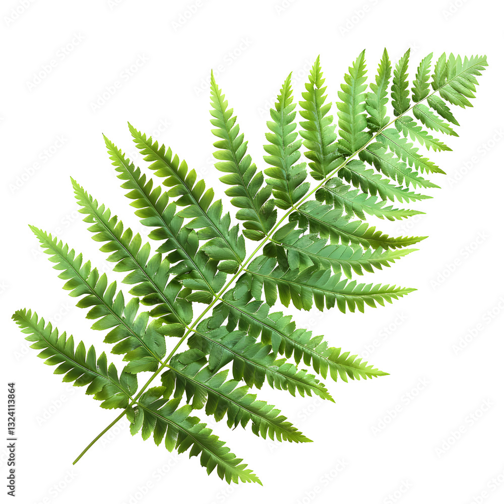Single Delicate Fern Frond Isolated Against Black Background for Nature and Botanical Themes Single Delicate Fern Frond Isolated Against Black Background for Nature and Botanical Themes