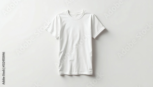 Wallpaper Mural a plain white t-shirt, perfect for casual wear, displayed on a neutral background Torontodigital.ca