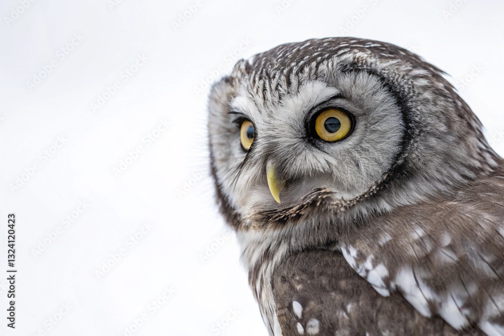 Obraz premium owl on a white background