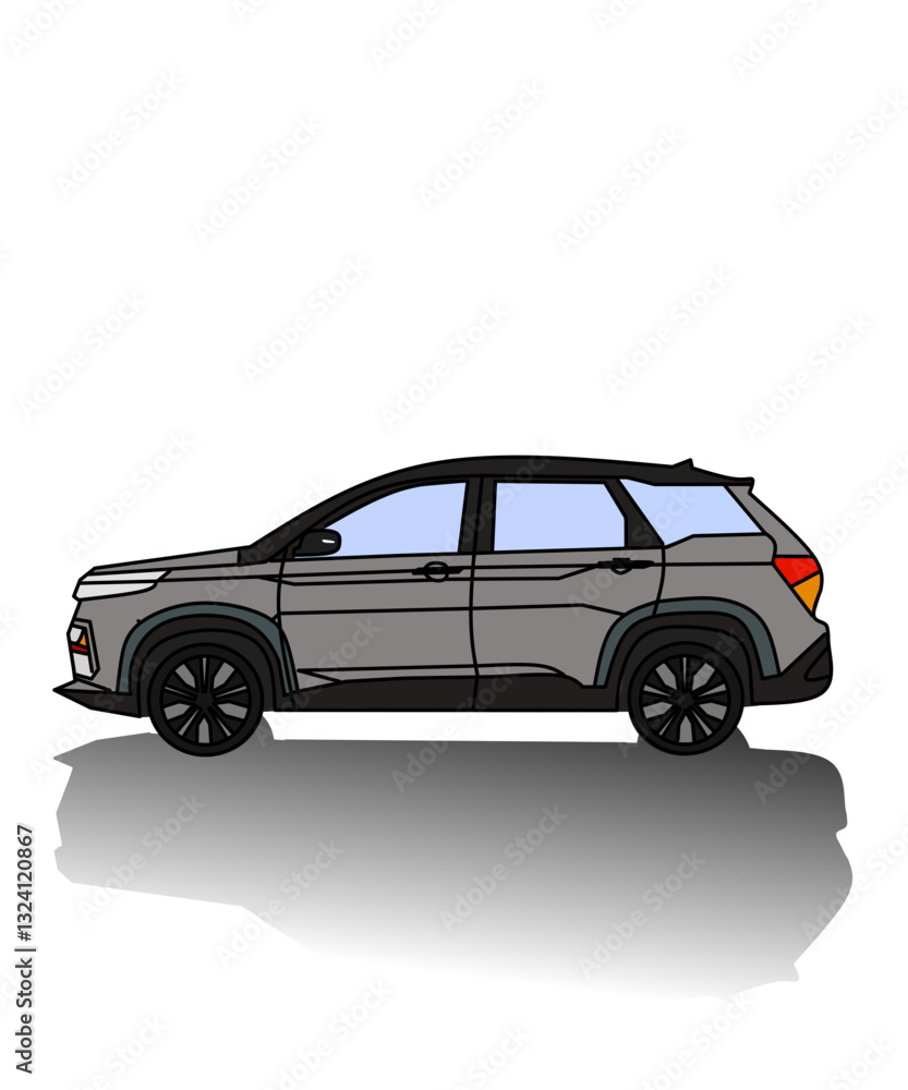Car white isolated on the background. Ready to apply to your design. Vector illustration. Car white isolated on the background. Ready to apply to your design. Vector illustration.