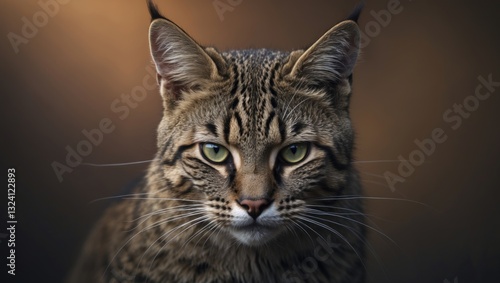 Wallpaper Mural Portrait of a wild cat gazing directly at the camera. An unnoticed assassin appearing ominous. Torontodigital.ca