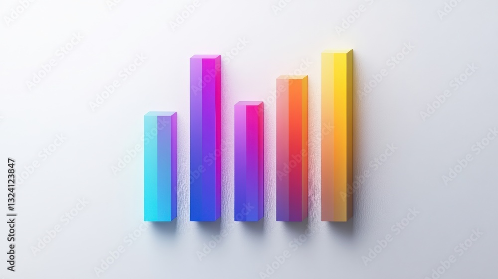 A vibrant, abstract representation of ascending bars in gradient colors, symbolizing growth and progress. A vibrant, abstract representation of ascending bars in gradient colors, symbolizing growth and progress.