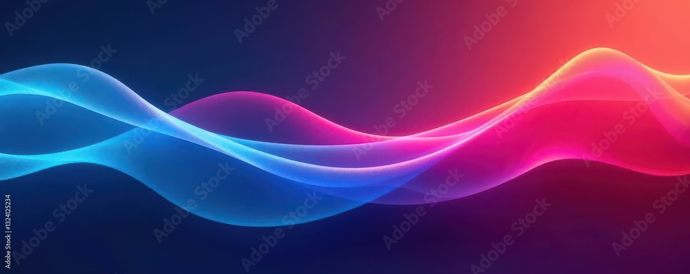 Naklejka premium Intersecting curved lines; dynamic composition , movement, concept