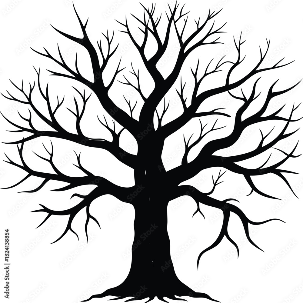 Obraz premium silhouette of tree