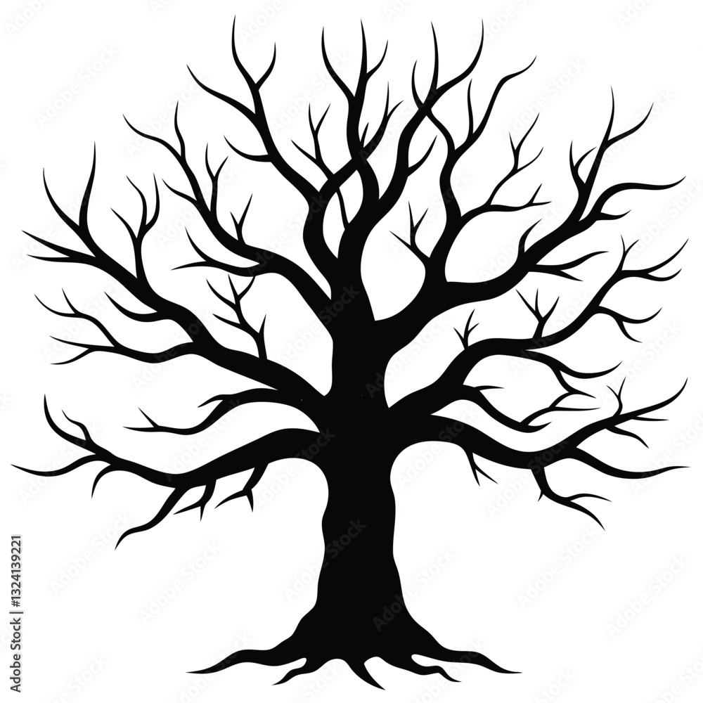Obraz premium silhouette of tree
