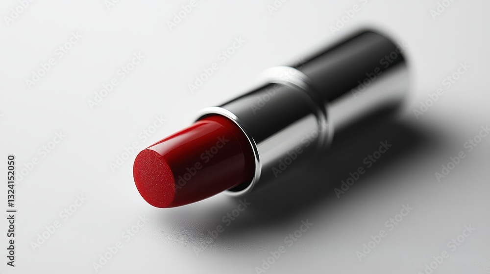 A bold crimson lipstick, a testament to elegance and beauty, rests majestically on a stark white background, exuding a minimalist yet captivating allure. A bold crimson lipstick, a testament to elegance and beauty, rests majestically on a stark white background, exuding a minimalist yet captivating allure.