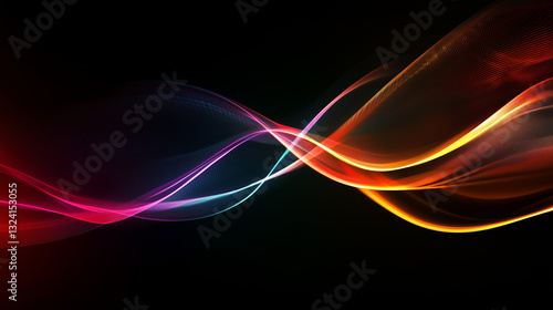 Wallpaper Mural Abstract background with light lines Torontodigital.ca