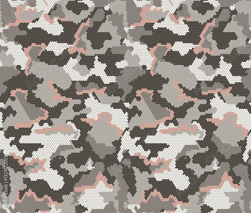 camouflage Pattern military army seamless pixel textile geometric texture fashion