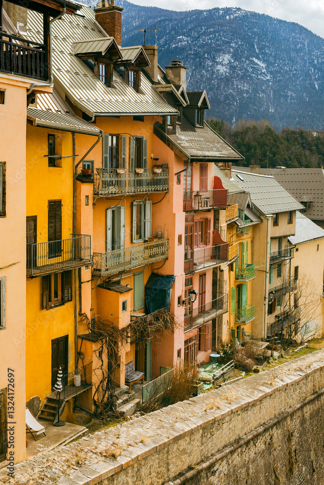 Fototapeta premium Briançon, la vieille ville et les alentours 