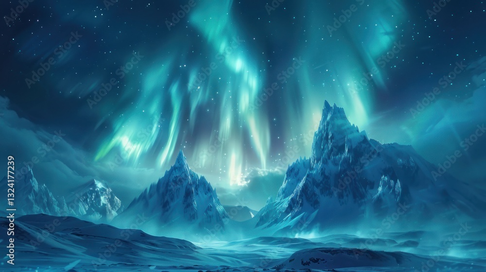 The aurora often has a beautiful and dazzling blue color at the south pole. The aurora often has a beautiful and dazzling blue color at the south pole.