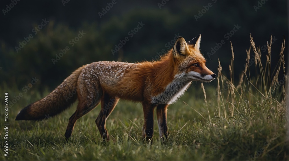 Fototapeta premium Graceful Fox In a Glade