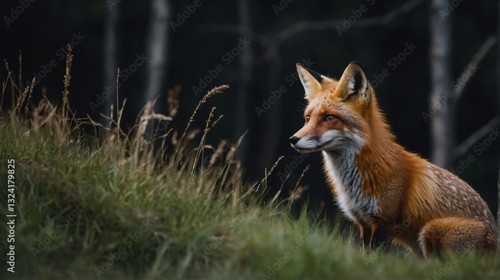 Fototapeta premium Graceful Fox In the Echo