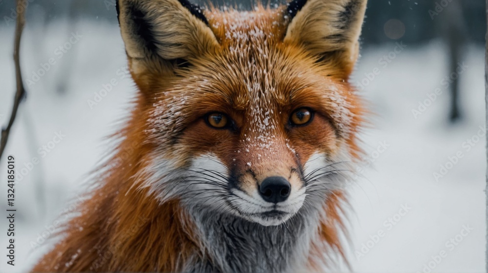 Fototapeta premium Graceful Fox On the Prowl