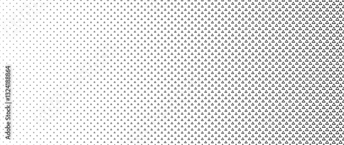 Blended  black triangle on white for pattern and background,  Abstract geometric texture collection design.
