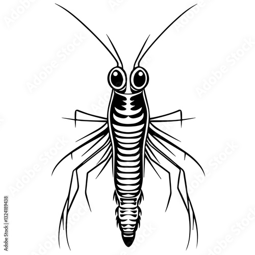 Rock Lobster Simple Vector Logo – High-Contrast Flat Design Illustration