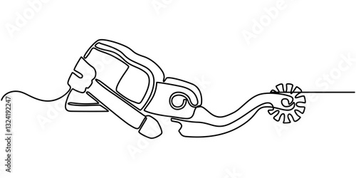 spurs outline continuous one line drawing, Spur Icon, Cowboy Accessory Icon Flat Graphic Design, Spurs vector icon logo design