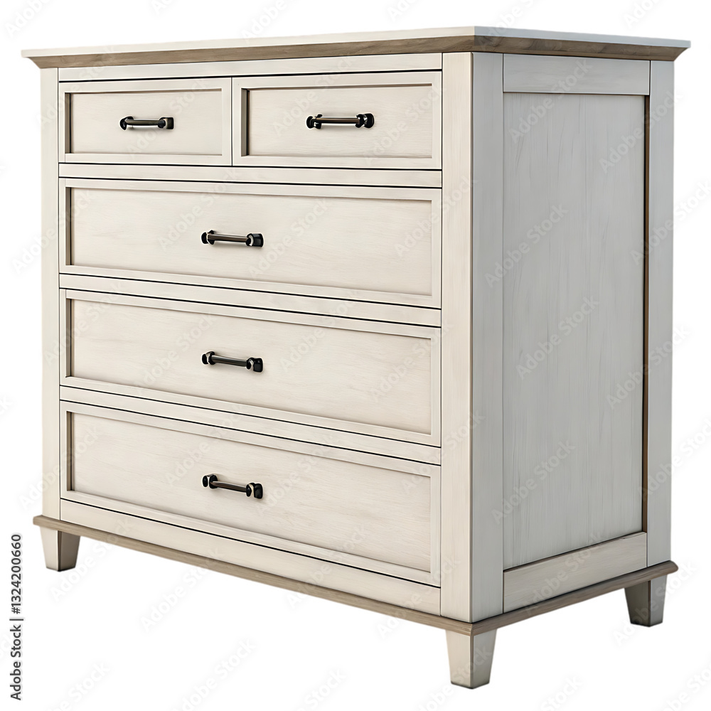 White Farmhouse Chest of Drawers White Farmhouse Chest of Drawers