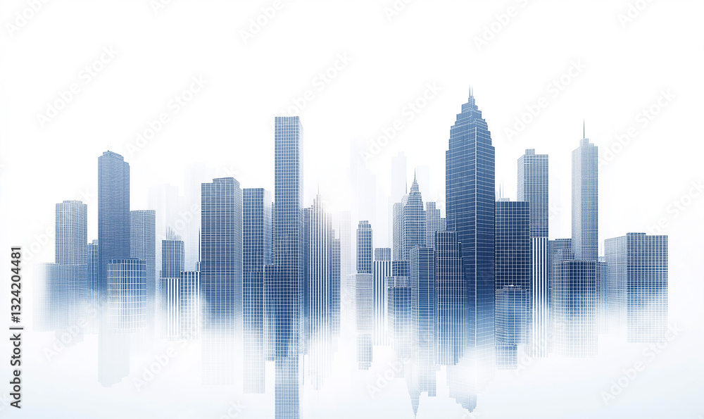 abstract city skyline abstract city skyline