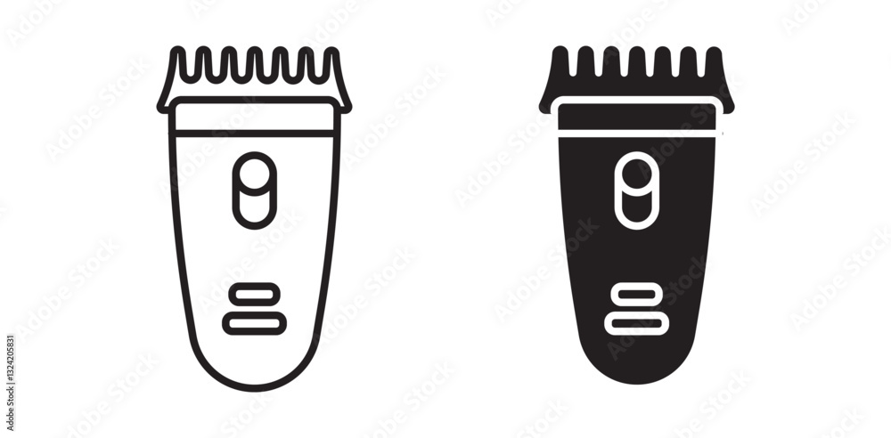 Electric razor icon pack in flat and thin liner vectors graphic for ui designs Electric razor icon pack in flat and thin liner vectors graphic for ui designs