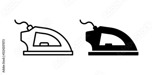 iron icon pack in flat and thin liner vectors graphic for ui designs