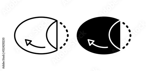 peel off sticker icon pack in flat and thin liner vectors graphic for ui designs