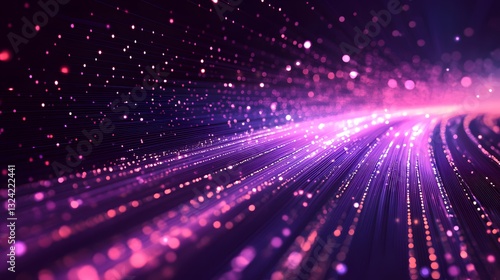 abstract flashy pink illustration of fast internet  in the stlye of modern art