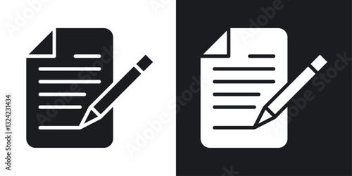 Agreement Icons vectors set for web designs in black colors