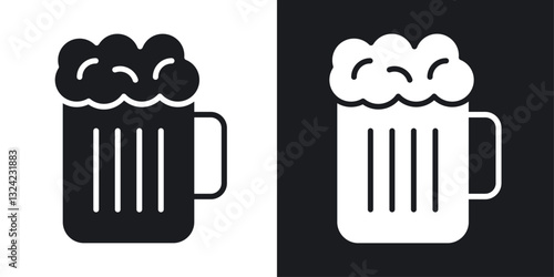 Beer Icons vectors set for web designs in black colors