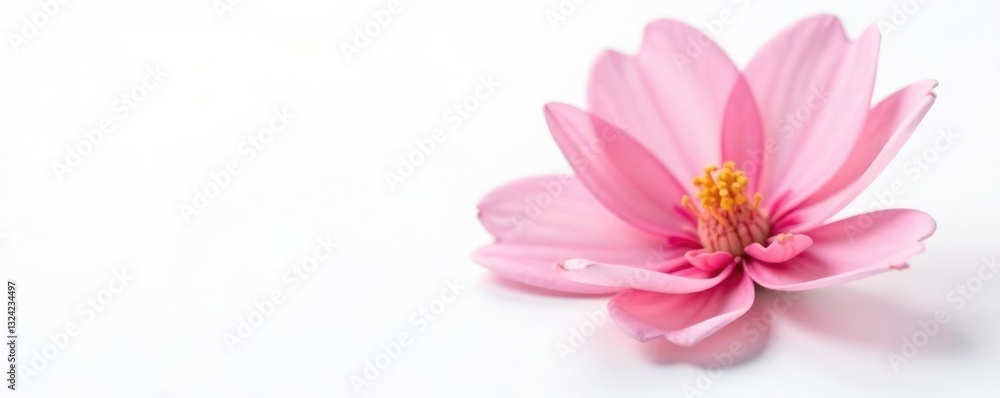 Soft pink petals of a flower isolated on white, soft colors, tender Soft pink petals of a flower isolated on white, soft colors, tender