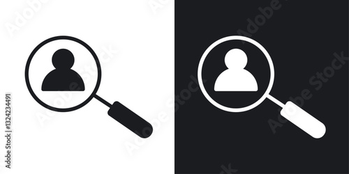 Hiring Icons vectors set for web designs in black colors