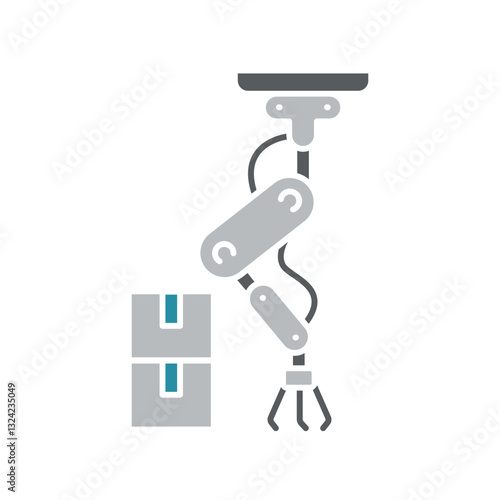 Industrial Automation flat icon.